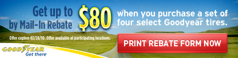 Goodyear Rebate from Big O Tires