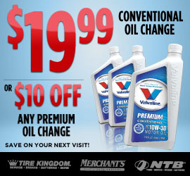 $19.99 Conventional Oil Change