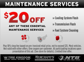 $20 Off Maintenance Services